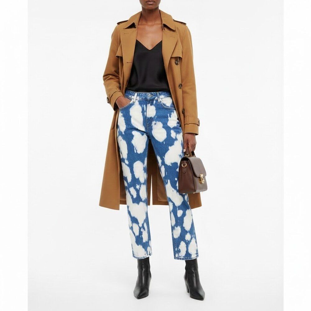 Burberry Denim Slim Jeans in Blue and White Size 26